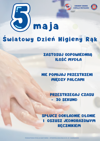 plakat swiatowego dnia higieny rąk